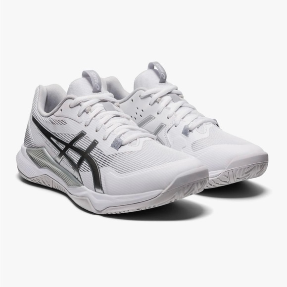 Asics Shoes - Asics White and Gray Athletic Shoes with Breathable Mesh
